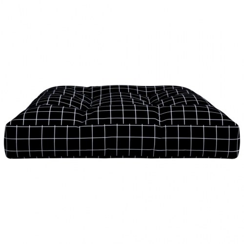 Pallehynde 120 x 80 x 12 cm - sort med tern