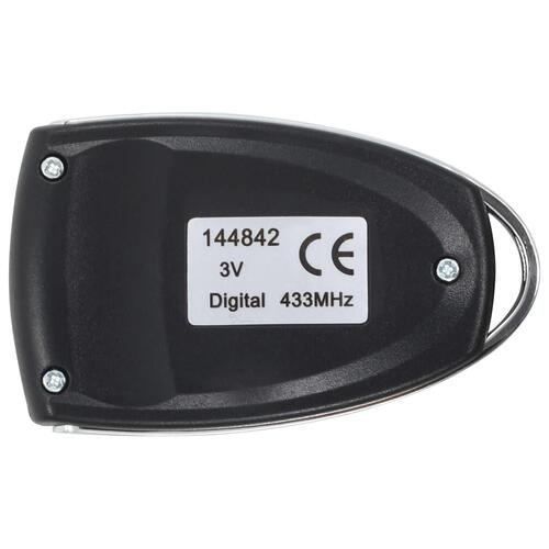 Fjernbetjening til garagemotor 433 MHz 2 stk.