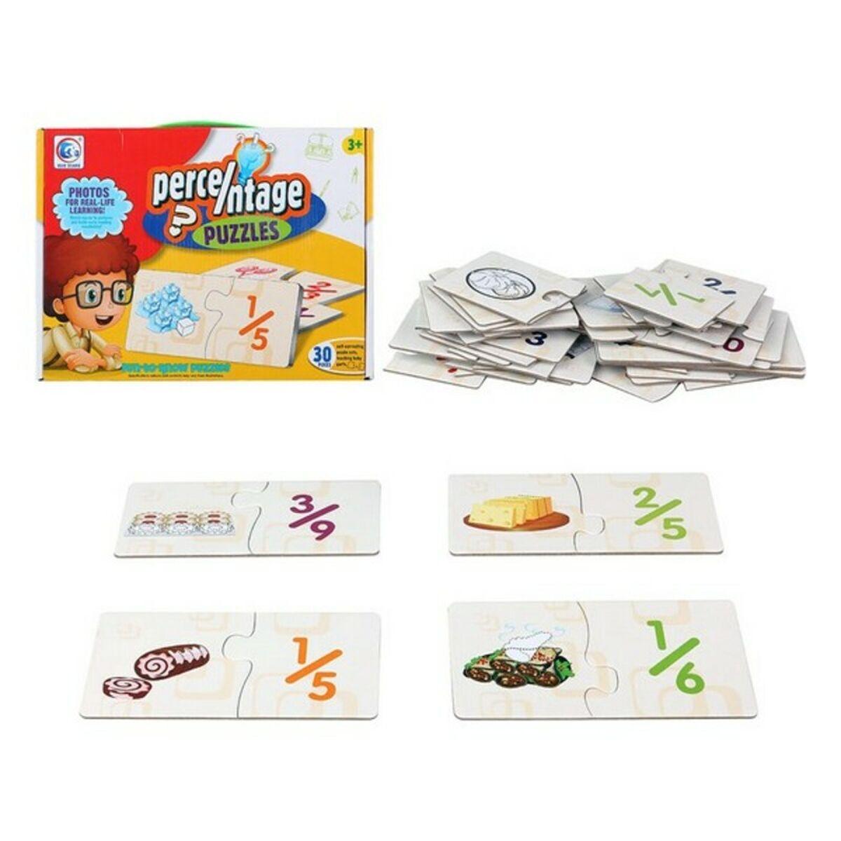 Puslespil Percentage 119630 Lær Brøker Sjov Måde