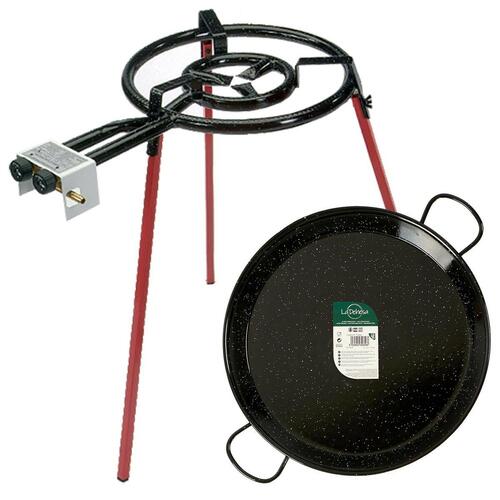 Paellapande til Gas Ø 46 cm Sæt Metal (4 enheder)
