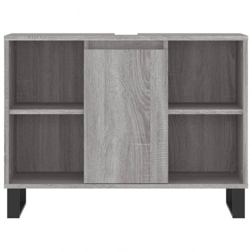 Badeværelsesskab 80 x 33 x 60 cm - grå sonoma-eg