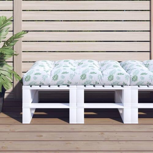 Pallehynde 120x80x12 cm stof bladmønster