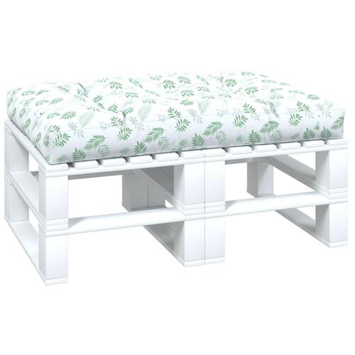 Pallehynde 120x80x12 cm stof bladmønster