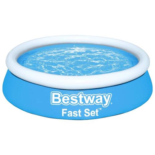 oppustelig pool Fast Set 183x51 cm rund blå