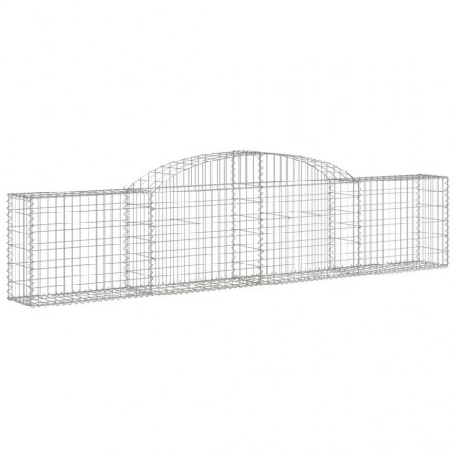 Buet gabionkurv 300×30×60/80 cm - galvaniseret jern