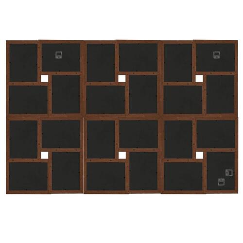 Billedramme til 24x(13x18 cm) billeder MDF mørkebrun