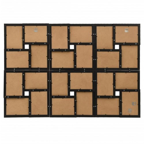 Collagebilledramme til væg 24x(13x18 cm) MDF sort