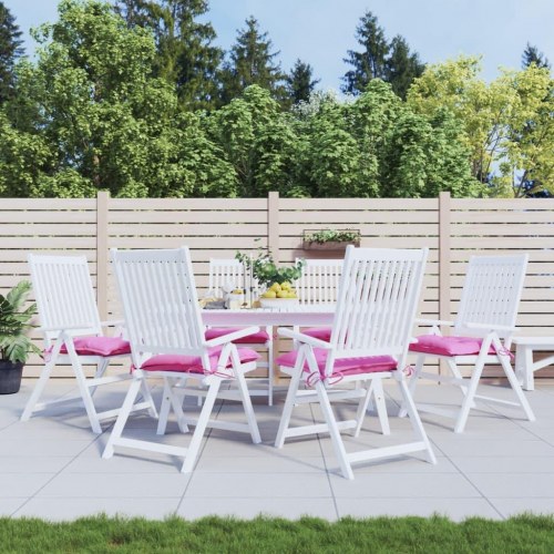 Stolehynder 6 stk. 50x50x7 cm oxfordstof pink