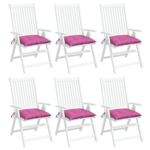 Stolehynder 6 stk. 50x50x7 cm oxfordstof pink