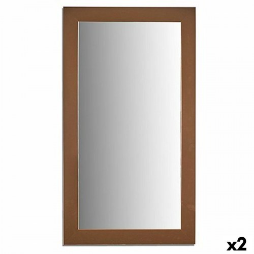 Vægspejl - gylden, rektangulært 64,3 × 84,5 cm (sæt med 2)