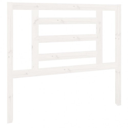 Sengegærde 106x4x100 cm massivt fyrretræ hvid