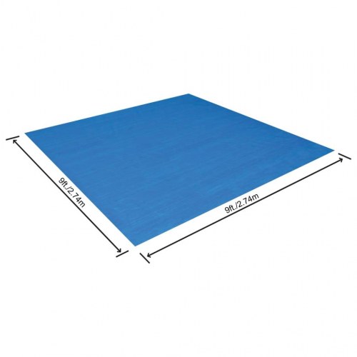 Bestway Flowclear poolunderlag 274 x 274 cm - blå