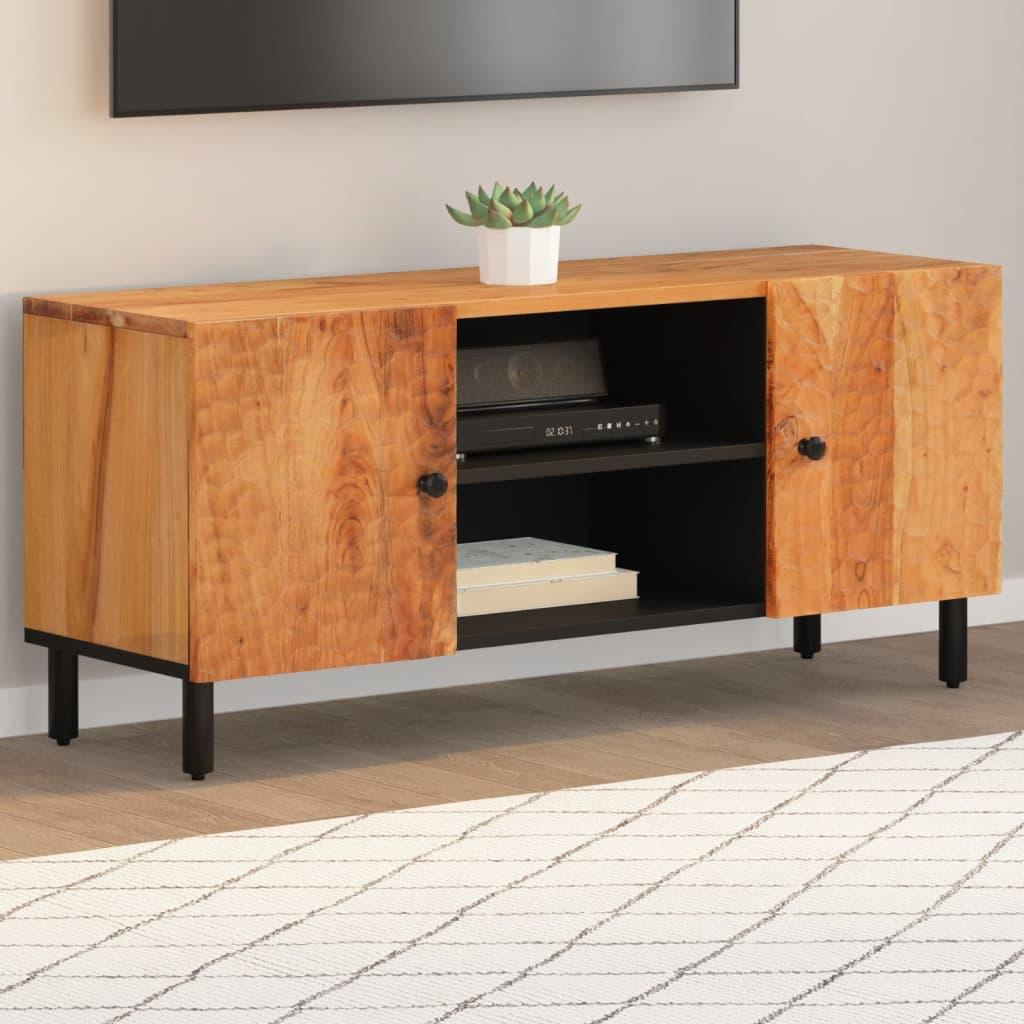 Tv Bord 105x33x46 Cm Massivt Akacietræ