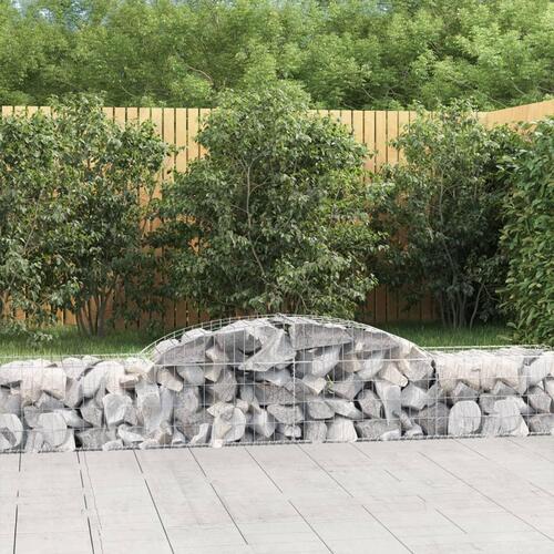 Buet gabionkurv 300x50x40/60 cm galvaniseret jern