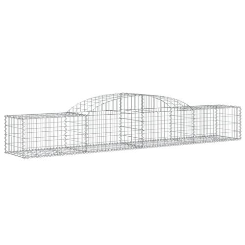 Buet gabionkurv 300x50x40/60 cm galvaniseret jern