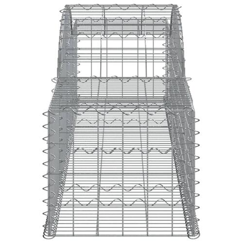 Buet gabionkurv 300x50x40/60 cm galvaniseret jern