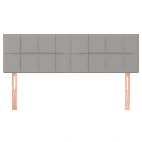 Sengegavl 144 x 5 x 78/88 cm - lysegrå