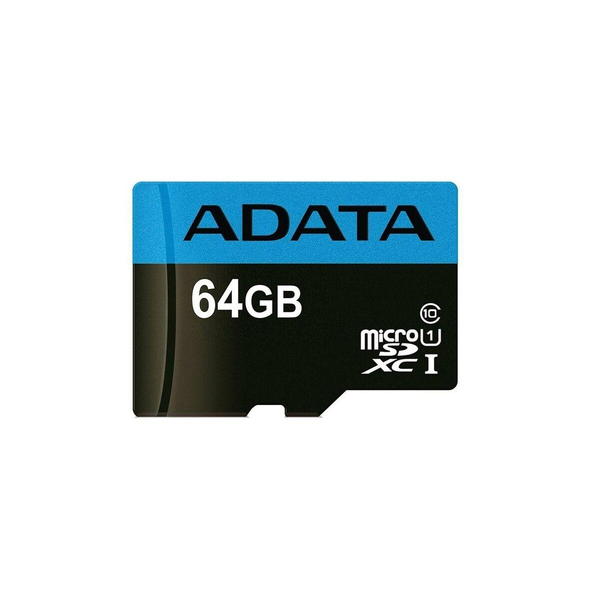 Adata microSDHC hukommelseskort 64 GB - Class 10 UHS‑I (inkl. SD‑adapter)