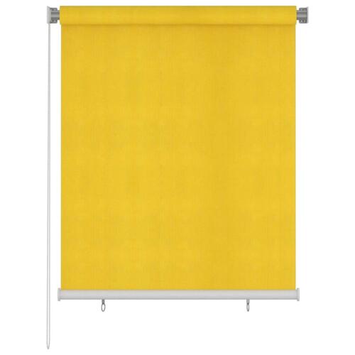 Udendørs rullegardin 120x140 cm HDPE gul