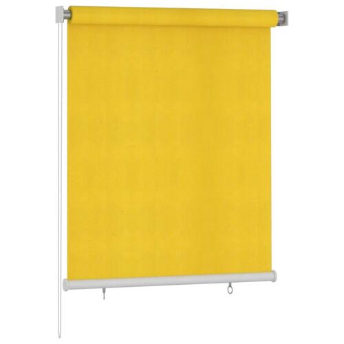 Udendørs rullegardin 120x140 cm HDPE gul