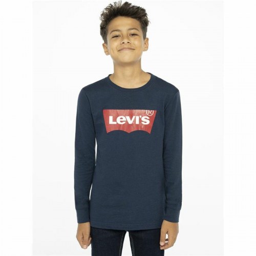 Levi's langærmet T-shirt til drenge - Batwing, mørkeblå, 16 år