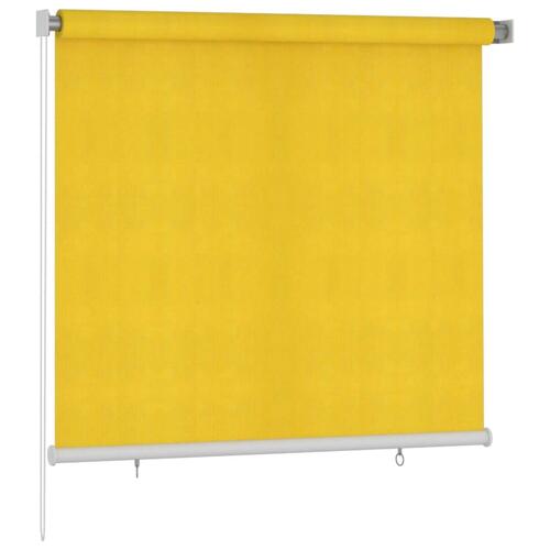 Udendørs rullegardin 160x140 cm HDPE gul