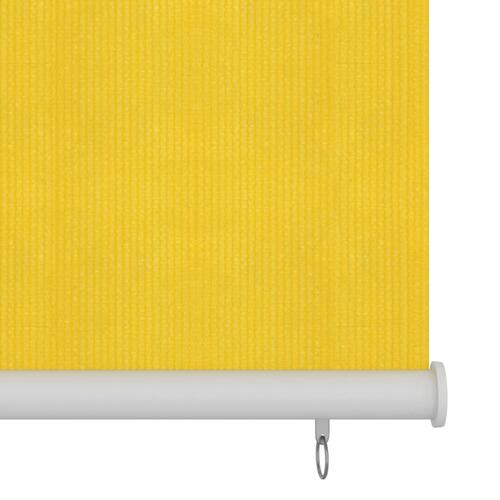 Udendørs rullegardin 160x140 cm HDPE gul