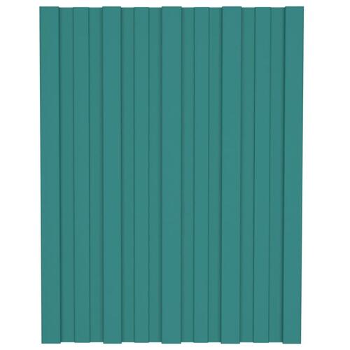 Tagplader 36 stk. 60x45 cm galvaniseret stål grøn