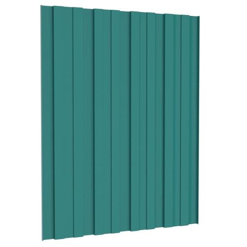 Tagplader 36 stk. 60x45 cm galvaniseret stål grøn