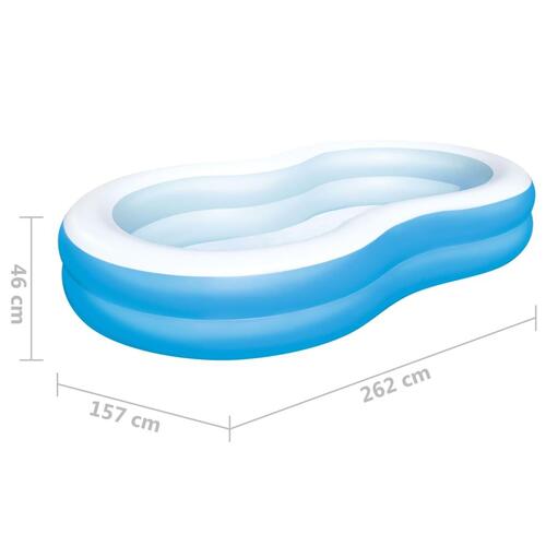 Bestway Big Lagoon badebassin 262x157x46 cm