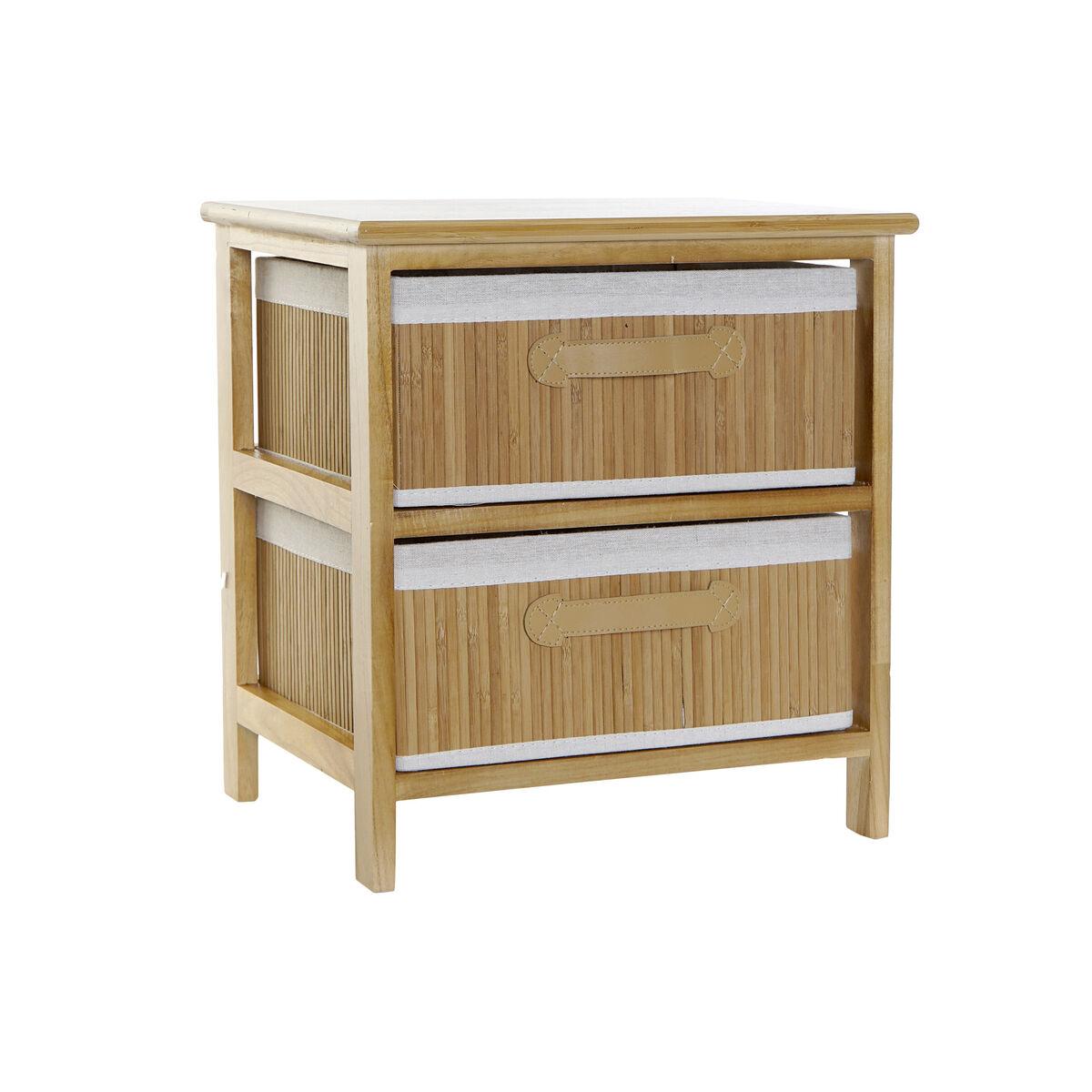 Kommode Natur Bambus Paulonia træ 42 x 32 x 45 cm
