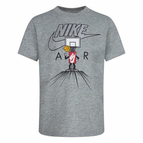 Børne Kortærmet T-shirt Nike Icons Of Play Grå 7 år