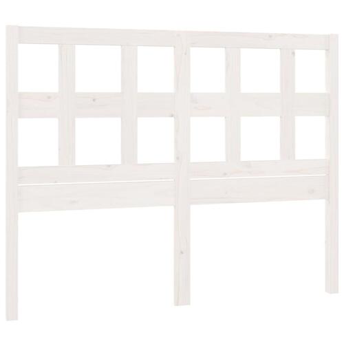 Sengegærde 155,5x4x100 cm massivt fyrretræ hvid
