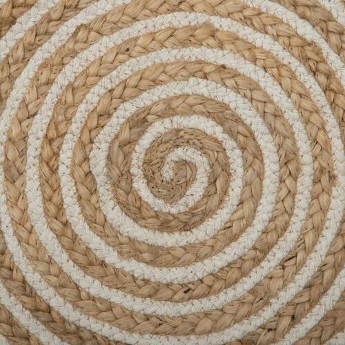 Tæppe 120 x 120 x 1 cm Natur Jute