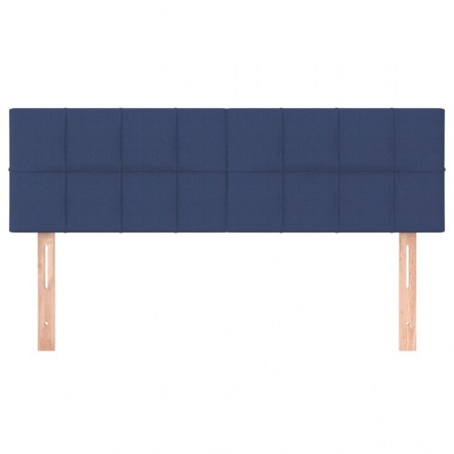 Sengegavl i stof 144 x 5 x 78/88 cm - blå