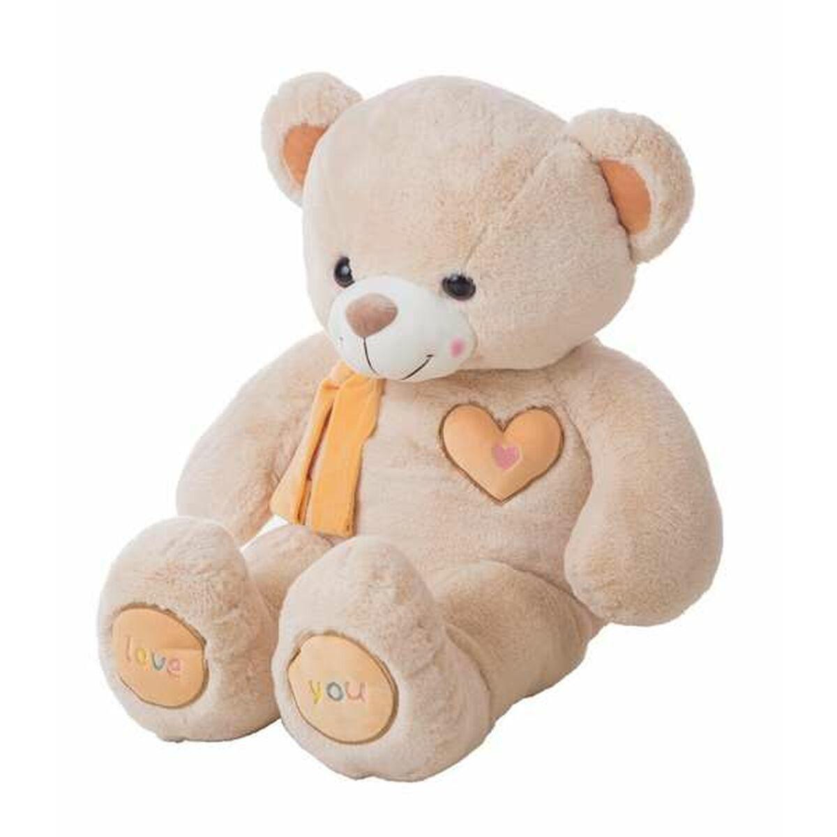 Valentin bamse - beige bjørn 55 cm plysdyr