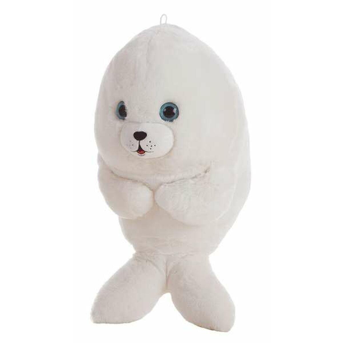 Bamse Sæl - Hvid plysdyr 24 cm