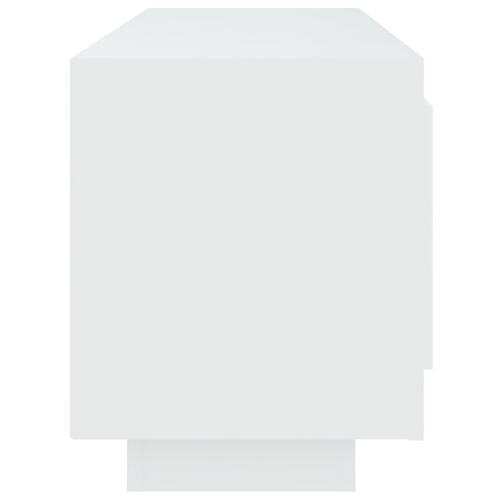 Tv-bord 102x35x45 cm konstrueret træ hvid