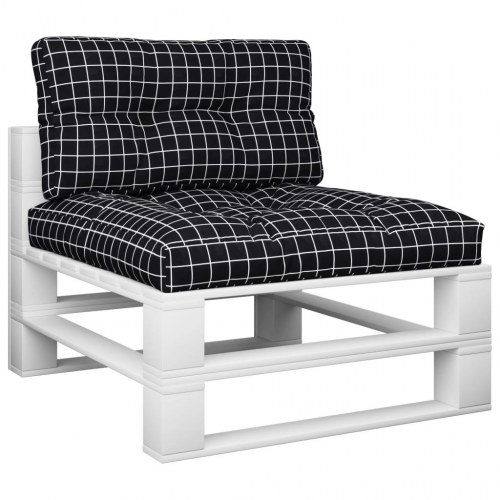 Pallehynder 2 stk. - stof, ternet sort