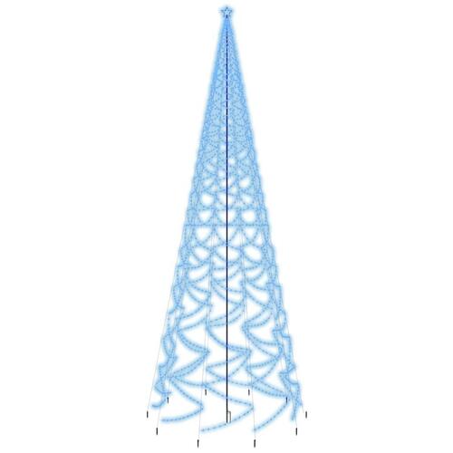 Juletræ med spyd 3000 LED'er 800 cm blåt lys