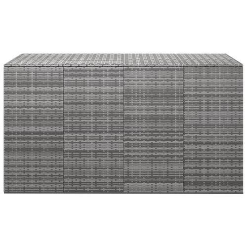 Hyndeboks 194x100x103 cm polyrattan grå