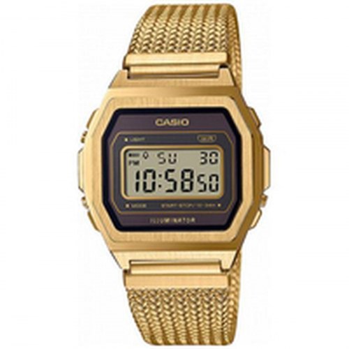 Casio A1000MGA-5EF herreur - guld, digitalt mesh