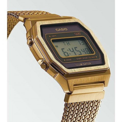 Casio A1000MGA-5EF herreur - guld, digitalt mesh