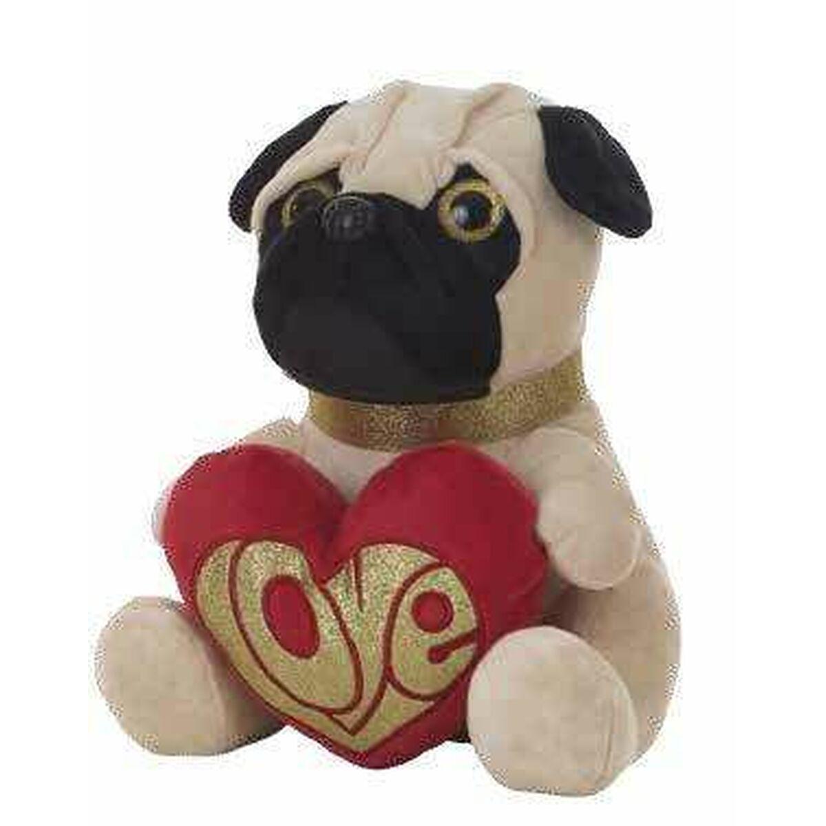 Plysbamse Pug - hund med hjerte, 26 cm