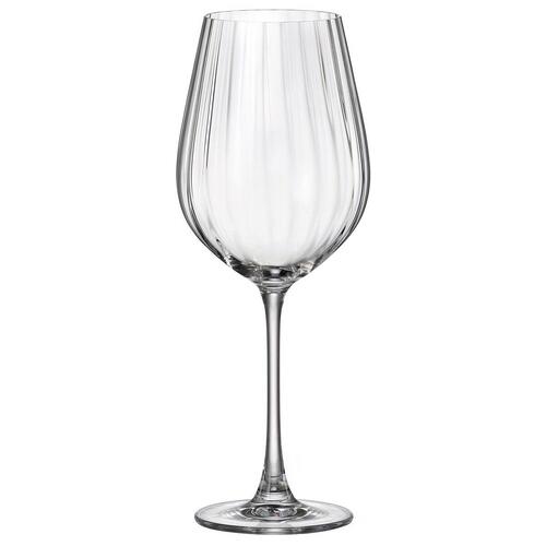 Vinglas Bohemia Crystal Optic Gennemsigtig 650 ml 6 enheder