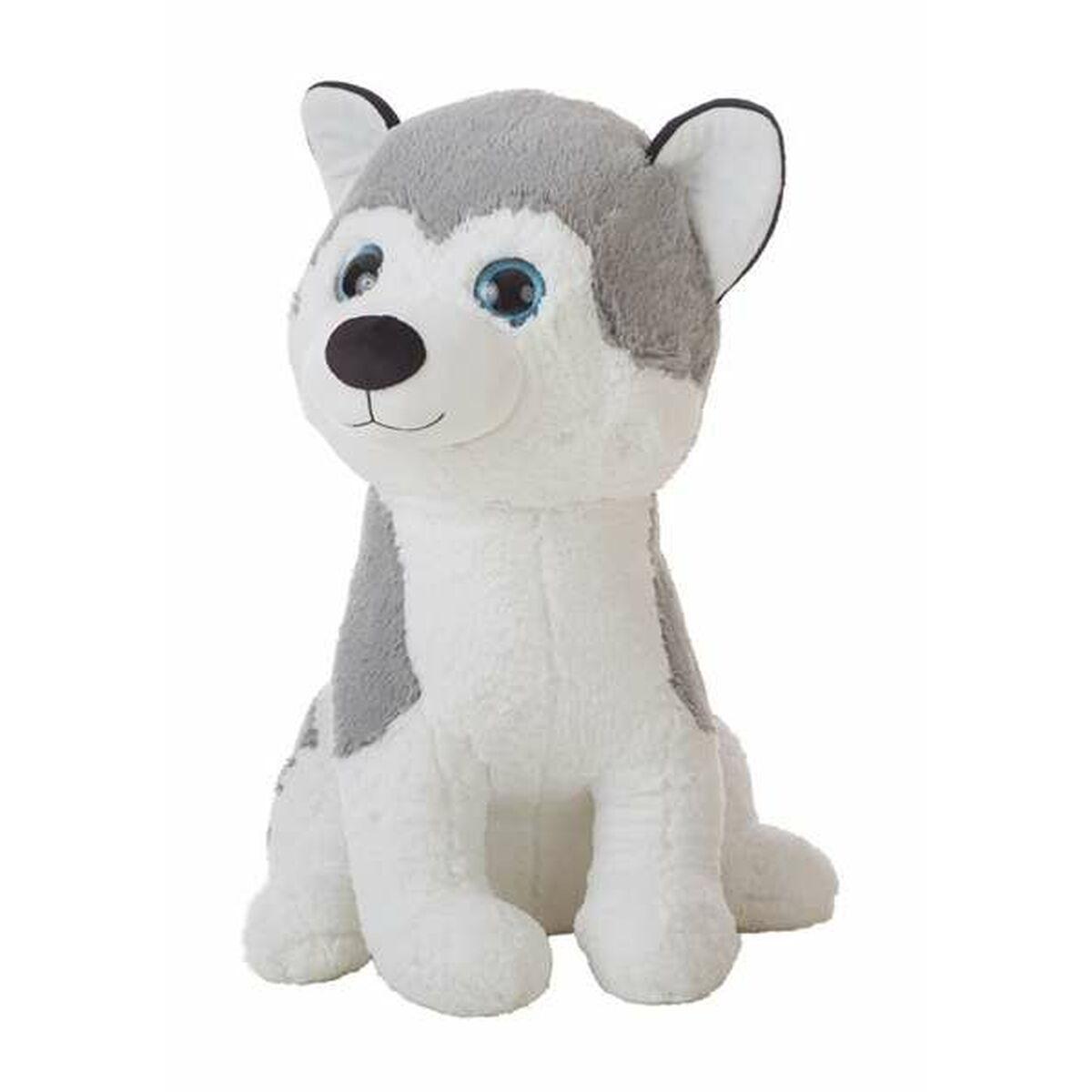 Bamse Ron Husky 60 cm - stor, blød tøjdyrshund