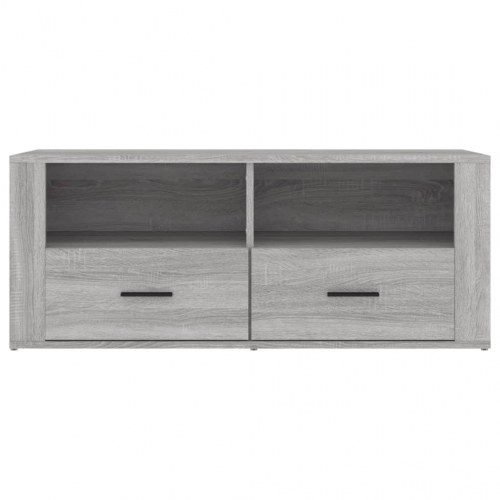 Tv-bord 100x35x40 cm i konstrueret træ - grå sonoma-eg