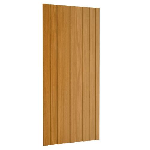 Tagplader 36 stk. 100x45 cm galvaniseret stål lyst træ