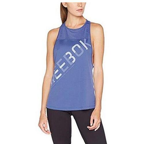 Tank top kvinder Reebok Wor Graphic Mesh Tank Blå L