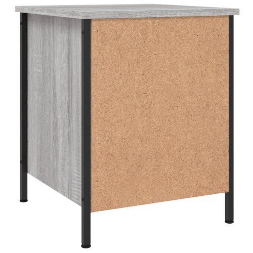 Sengeborde 2 stk. - 40×42×50 cm i grå sonoma-eg, konstrueret træ